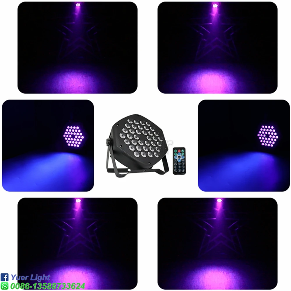

36X3W LED UV Sterilizing Lamp Ultraviolet Germicidal Disinfection Light Sterilizer Bacterial Kill Mite Stage Party DJ Bar Lamp