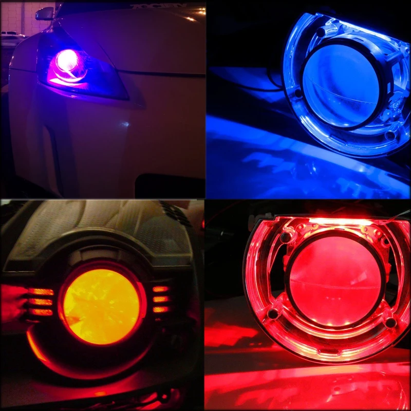 Многоцветные RGB глаза дьявола для объектива проектора одноцветные и цвета