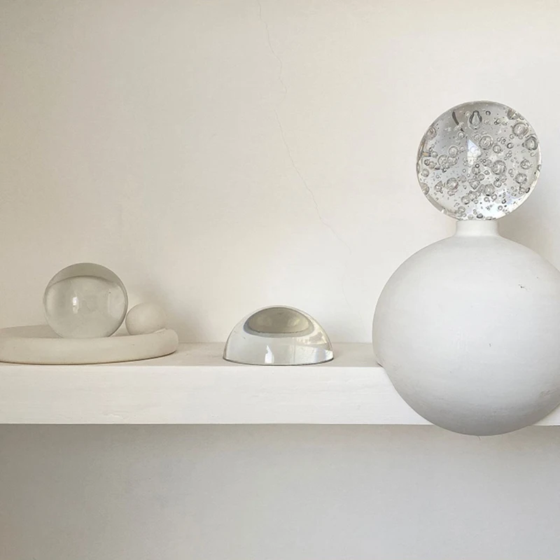 Хрустальный декоративный шар из скандинавского стекла пресс-папье канцелярские