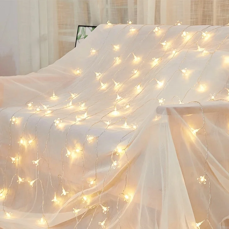 Уличная Рождественская гирлянда на солнечной батарее водонепроницаемый садовый