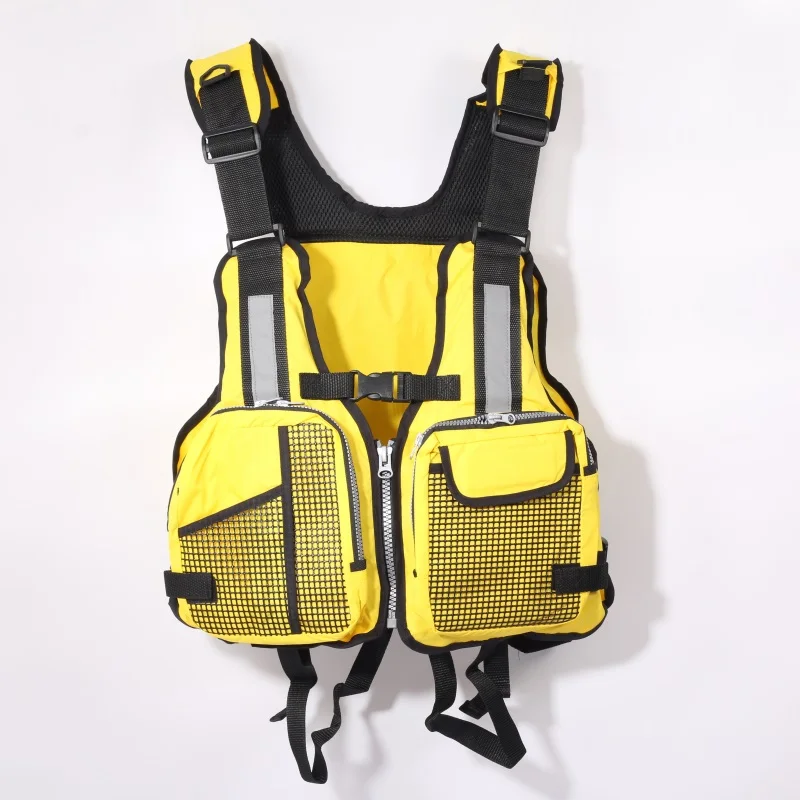 yellow 2 Нейлоновая Спасательная куртка для взрослых, спасательный жилет для плавания на открытом воздухе, спасательный жилет для Каяка, спасательный жилет для рыбалки, спасательный жилет для дрифтинга, катания на лодках - Цвет: yellow 2
