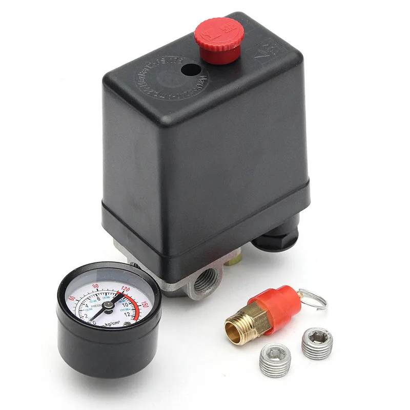 100% Фирменная Новинка 175psi 4 Порты и разъёмы переключатель давления для воздушного