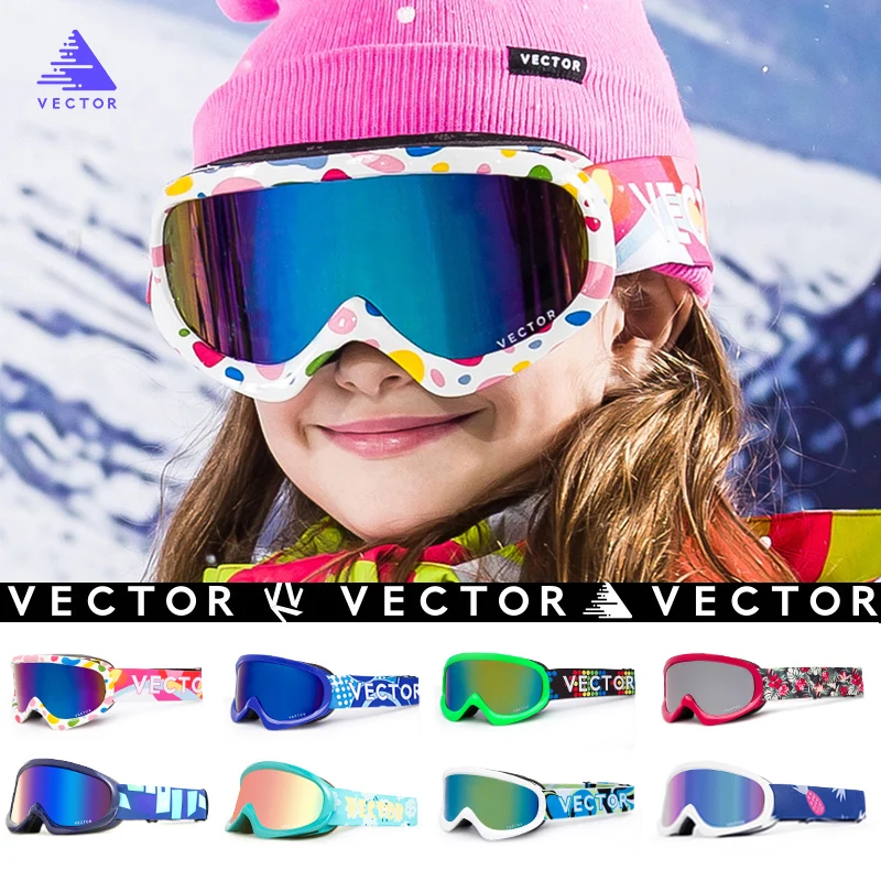 

VECTOR children's outdoor glasses anti-fog double-layer TPU ski goggles children's windproof goggles mountaineering mirrors