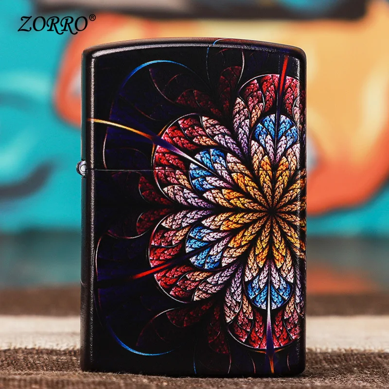 Zorro ветрозащитная Зажигалка на керосин Чистая медь креативная Темная ночь Youji