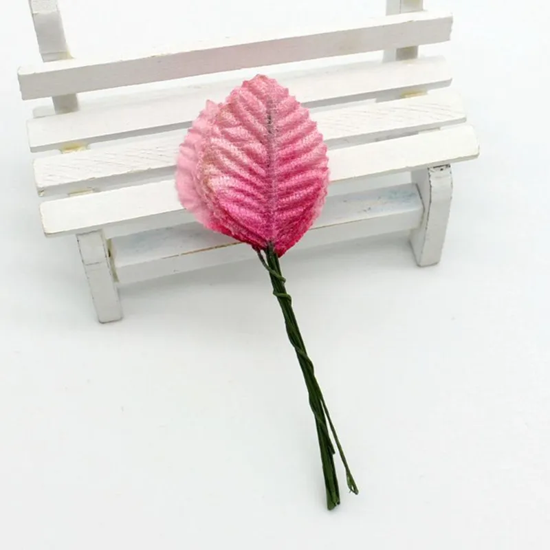 200 шт. Мини Искусственные бархатные листья искусственные цветы сделай сам