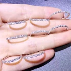 Вечность Pave cz Кольцо Настоящее 925 серебро ювелирные изделия обручальное кольцо кольца для женщин свадебные очаровательные вечерние Бижу