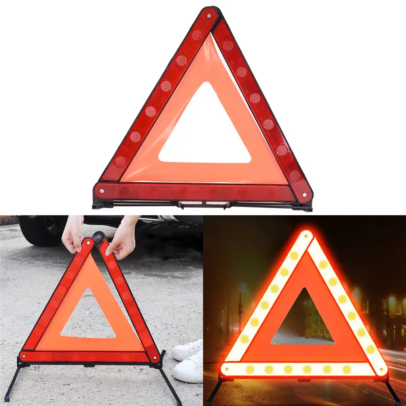 Большой Предупреждение автомобиля Треугольники светоотражающие дорожные