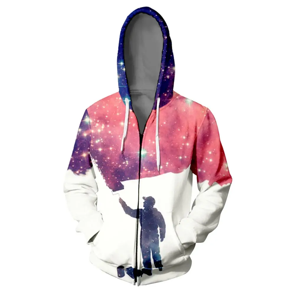 WAMNI модная толстовка на молнии пуловеры 3D толстовки Мужская Уличная Толстовка