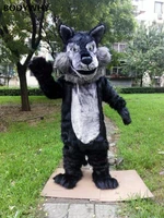 2020 Dog Wolf High-quality Mascot Costume Handmade Suits Cosplay Party Dress Outfits Clothing Ad Promotion Carnival