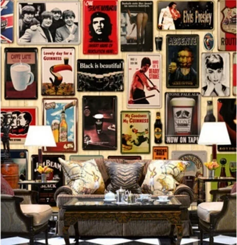 Женский металлический постер без рубашки бесплатный напиток жестяной знак