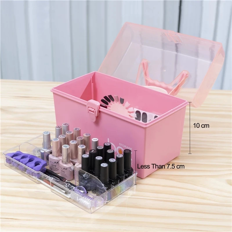 

Portable Makeup Organizer Drawer Cosmetic Storage Box Large Capacity Jewelry Nail Polish Makeup Container Cosmetics Lipstick Box