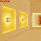 POLKE Новинка Подсолнечник светодиодный настенный светильник алюминий 3 Вт красосветильник световой эффект настенное бра светильники для K ТВ бар ТВ фон