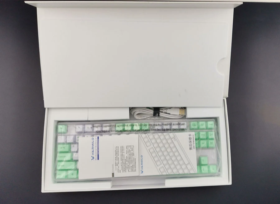 Varmil VB87M Bluetooth клавиатура Pbt Cherry Mx Красный приглушенный цветной краситель Суб Печать Keycps Беспроводная механическая клавиатура для ПК