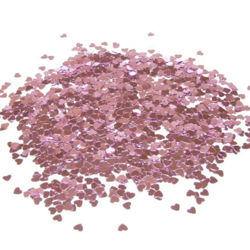 10 мм 1000 шт. пластиковые блестящие конфетти-сердца | Дом и сад