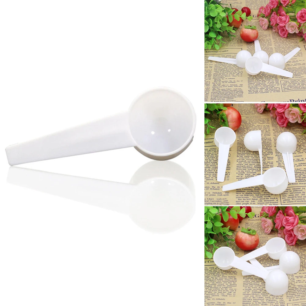 

Teaspoon Tablespoon 10 mL Long Handle Scoop for Measuring Coffee, Pet Food, Dry Goods 5pcs/set Plastic Spoons