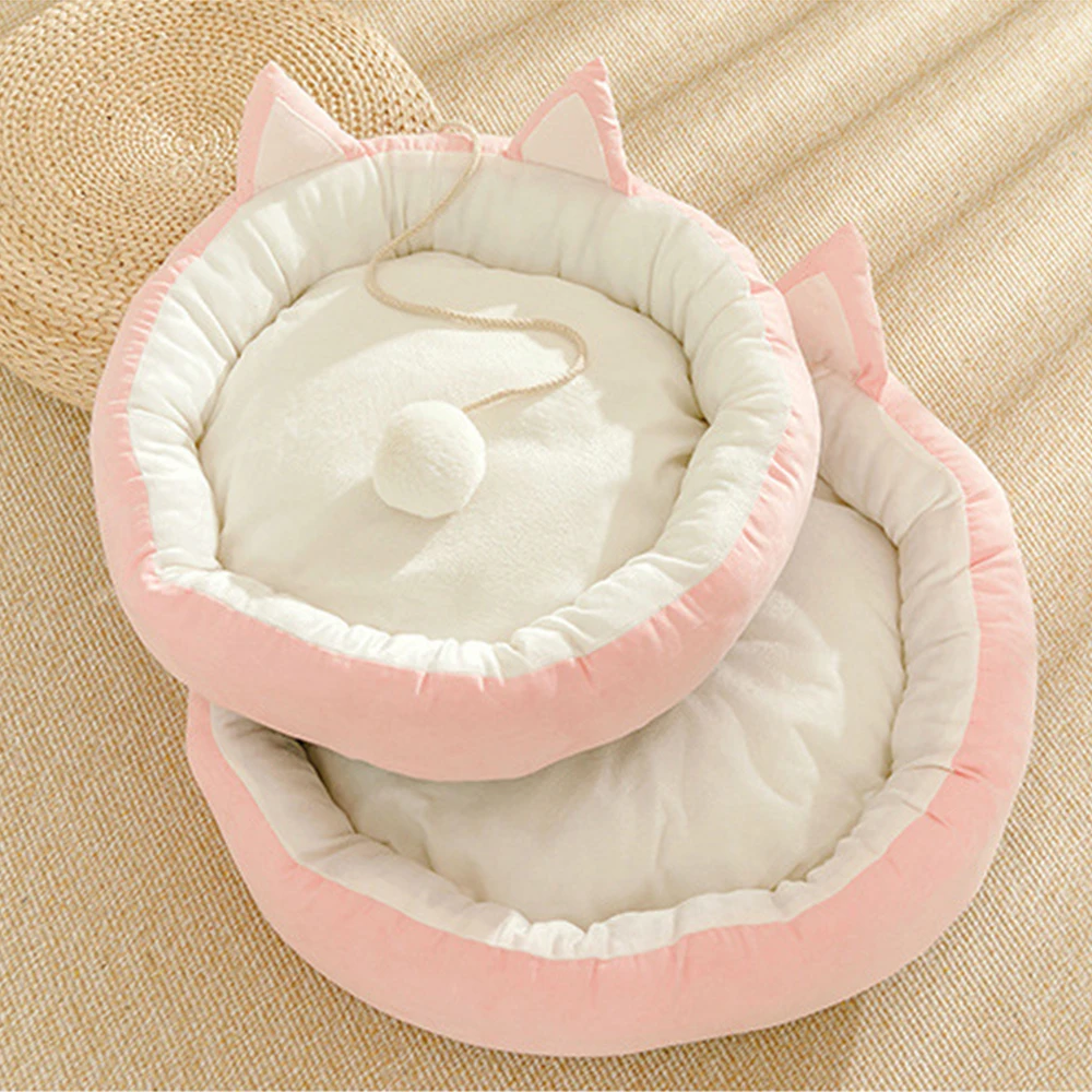Хлопковая кровать для кошек коврик DVA зимняя теплая Милая Подушка лежанки