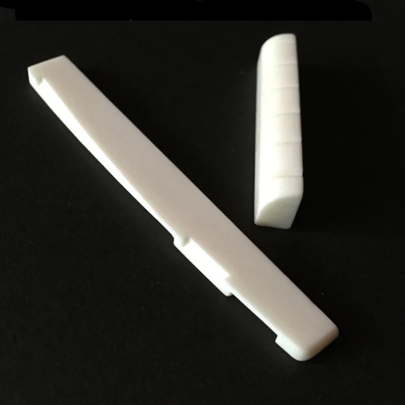 10 шт. Акустическая гитара из настоящего чистого Кость нижний порожек гайка с