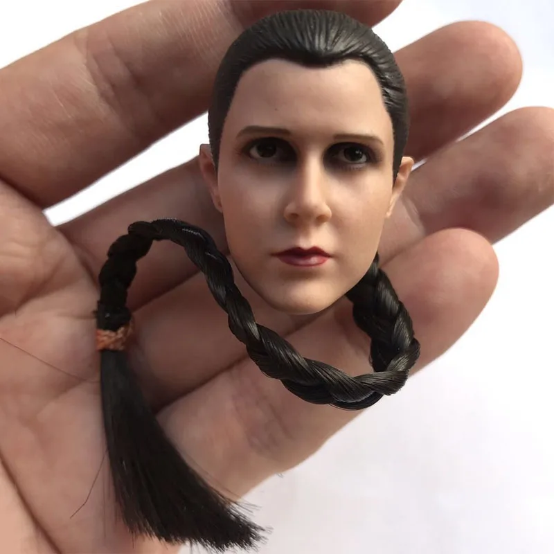 

1/6 Scale Female Princess Leia Head Sculpt Temperament beauty Head Model FOr 12'' Action Figure Body DIY Accessories