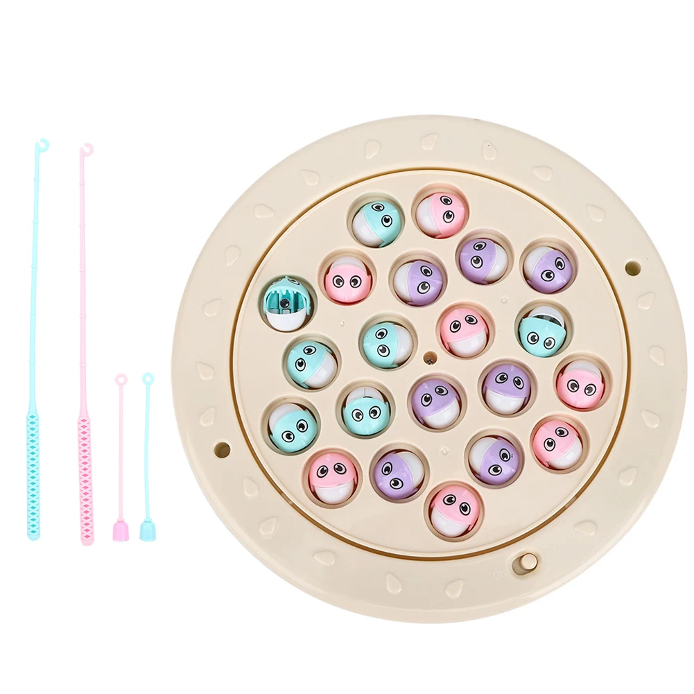 Рыболовная игра набор игрушек с музыкой вращающаяся доска детская забавная