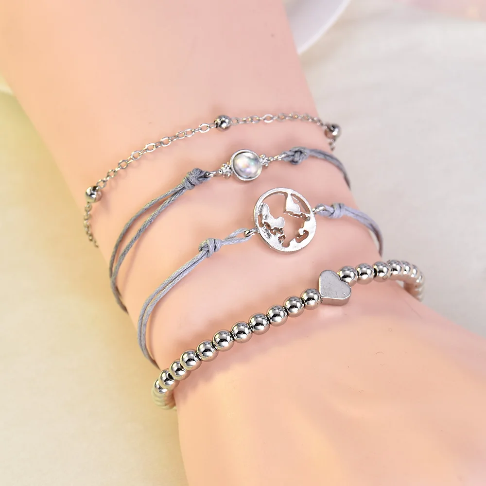 Женский пляжный браслет в европейском и американском стиле модный цепочка из