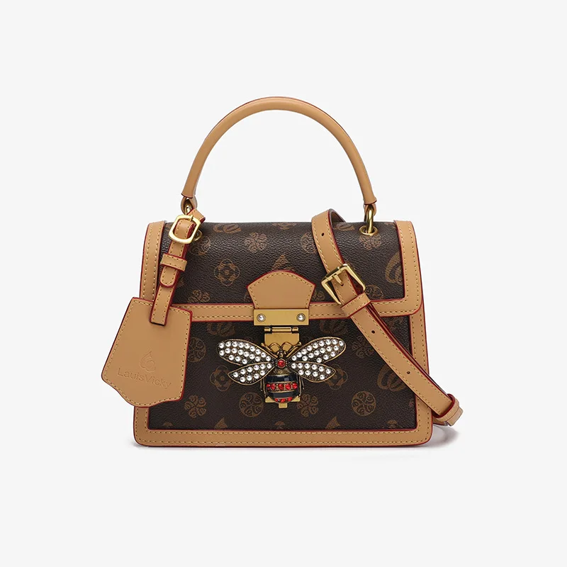 

2021 New Fashion All-match Leather Shoulder Portable Retro Messenger Bag High-end Lady Messenger Bag Purses and Handbags Cc Gg