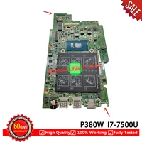 cn 0p380w 0p380w p380w mainboard for dell inspiron 13 5378 5578 notebook pc laptop motherboard sr2zv i7 7500u cpu