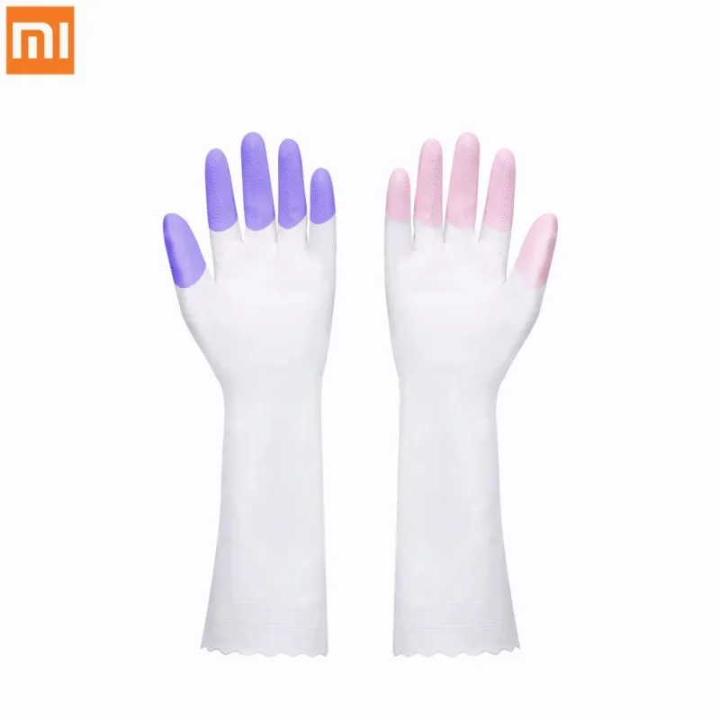 100% Xiaomi Jazy 2 пары чистящих перчаток легко пенопластовые двухсторонние перчатки