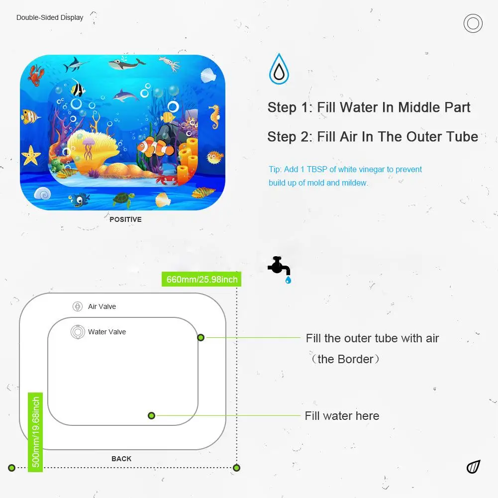 Детский надувной водная Подушка на животике подушка для чувствительной
