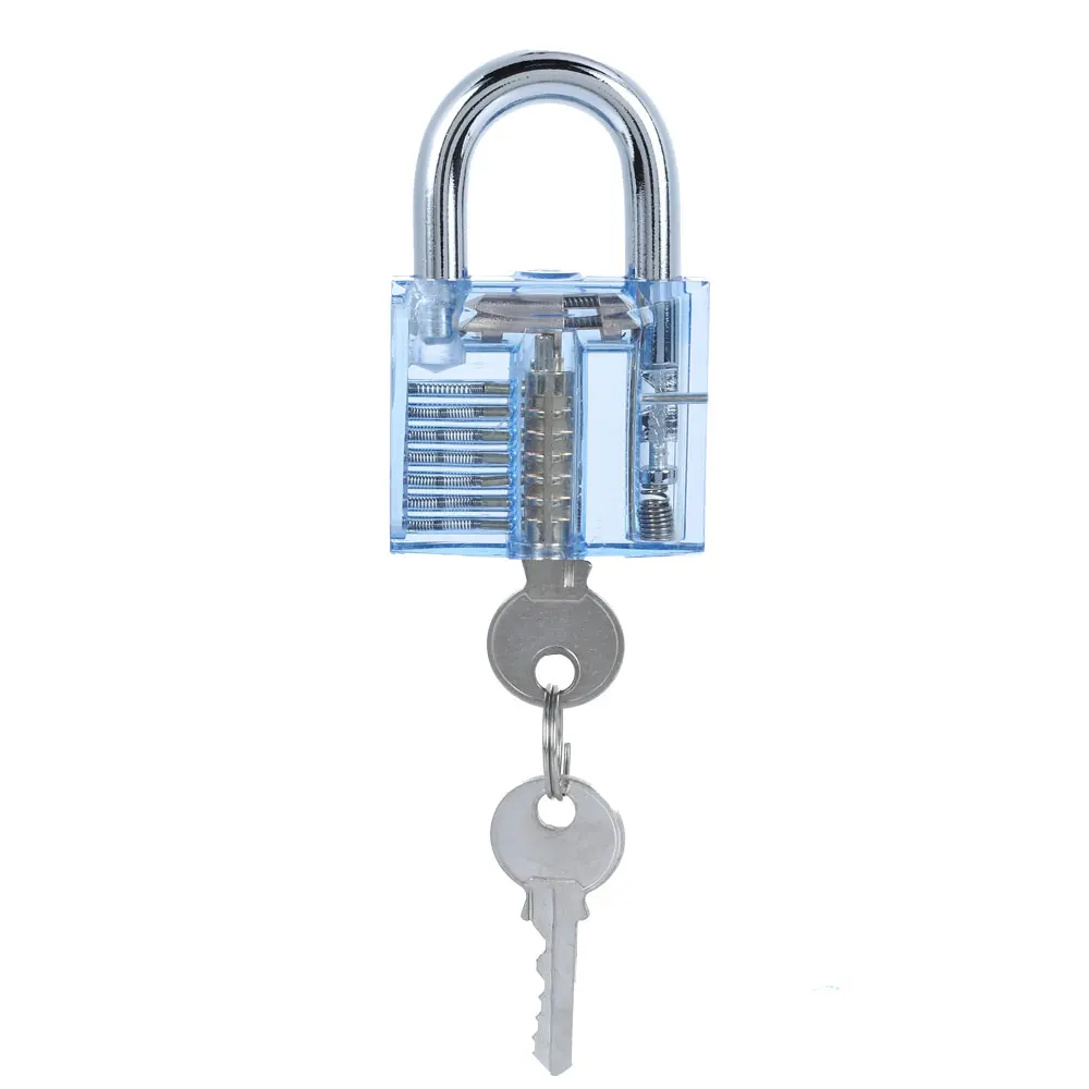 

26pcs Set Locksmith Tools Practice Transparent Lock Kit With Broken Key Extractor Wrench Tool Removing Hooks Hardware