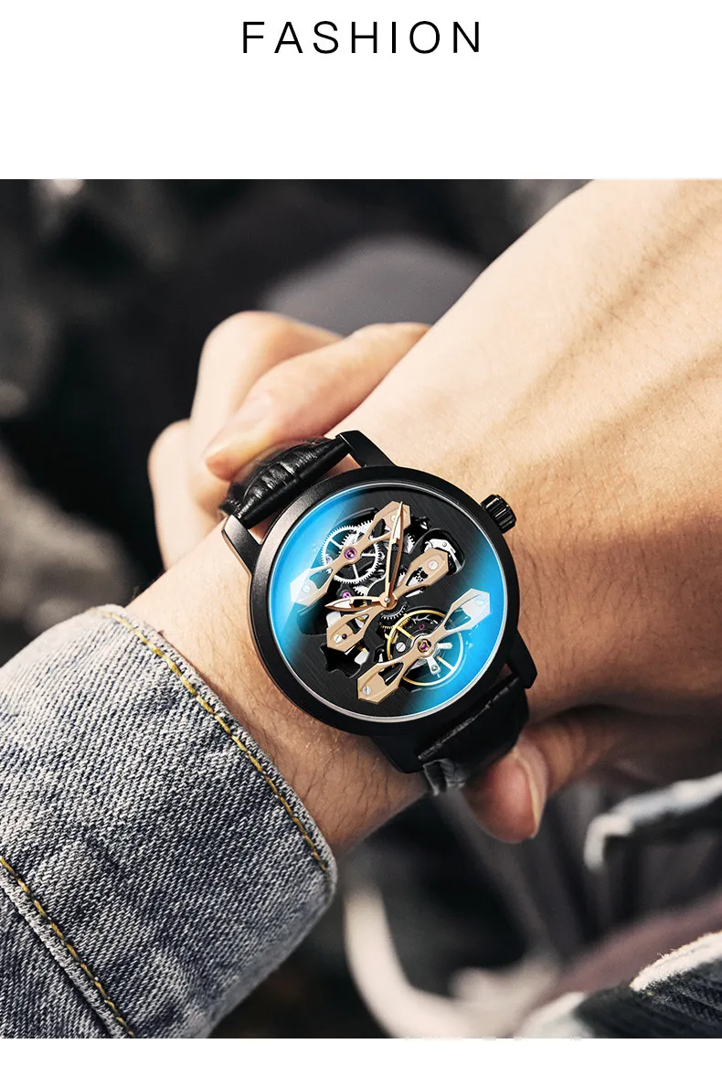 AILANG Tourbillon часы мужские часы Топ бренд класса люкс из нержавеющей стали спортивные часы водонепроницаемые автоматические механические часы для мужчин