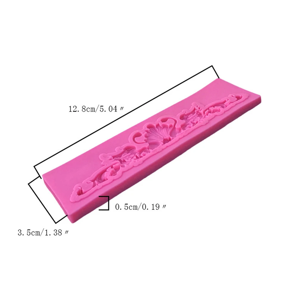Конфетная глина шоколадные формы для мастики большая корона кружева границы