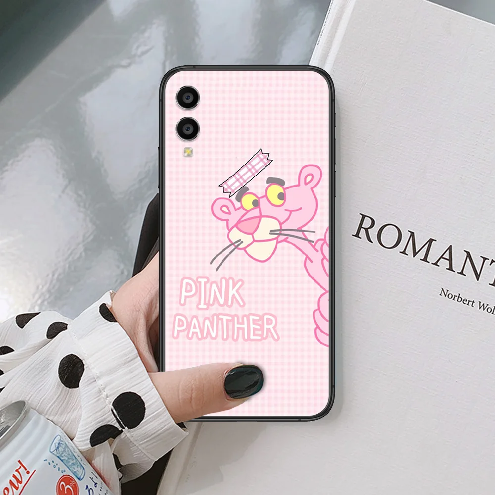 

Cute Pink Panther Cartoon Phone Case For Huawei Honor 6A 7A 7C 8 8A 8X 9 9X 10 10i 20 Lite Pro Play Black black Bumper 3D Cell