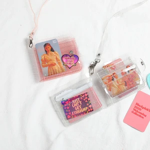 Прозрачный модный кошелек для монет, женский прозрачный короткий кошелек из ПВХ, блестящий кошелек, женская сумка-Желе, держатель для карт