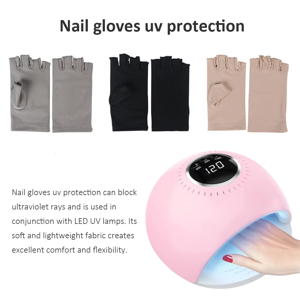 

Anti UV Radiation Protection Gloves LED Lamp Nail UV Protection Glove Nail Art Gel Nail Dryer Light Nail Art Equipment Nail Tool
