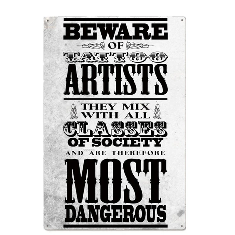 Tattoo Tin Sign Vintage Studio Store Wall Decor Sexy Lady Girls Metal Signs Man Cave Pin Up Plate Poster Plaques | Дом и сад