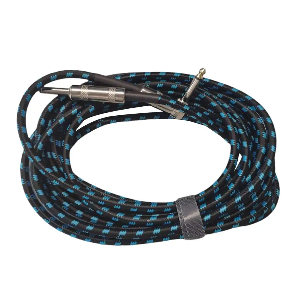 

1/4 Inch Cable Guitar Cable 10 Ft Straight to Right Angle 1/4 Inch 6.35mm Plug