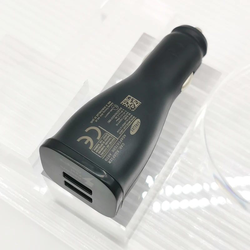 Автомобильное зарядное устройство Samsung с двумя USB-портами адаптер для быстрой