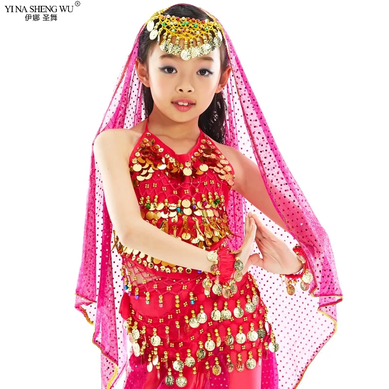 

Kids Belly Dance Costume Bollywood Oriental Bellydance Dress Set Indian Egyptian Egypt Carnival Costume Girls Tops Pants Costume