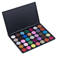 35 color glitter eye shadow pallete pigment crystall eye makeup palette long lasting make up eyeshadow palette