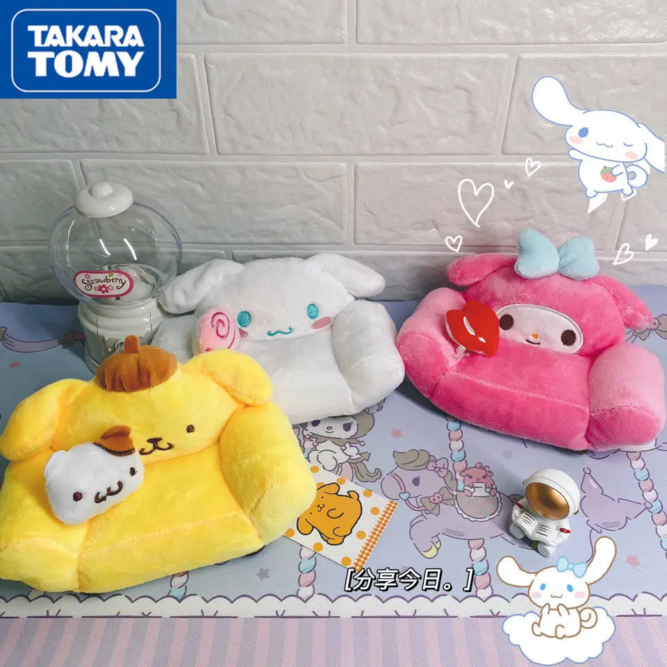 

Плюшевый диван TAKARA TOMY Hello Kitty, настольное украшение для хранения, милый диван с имитацией Bjd, мебель