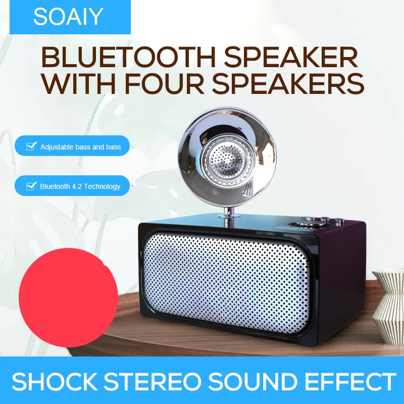 SOAIY E10 Открытый 20 Вт премиум портативный беспроводной bluetooth-динамик с
