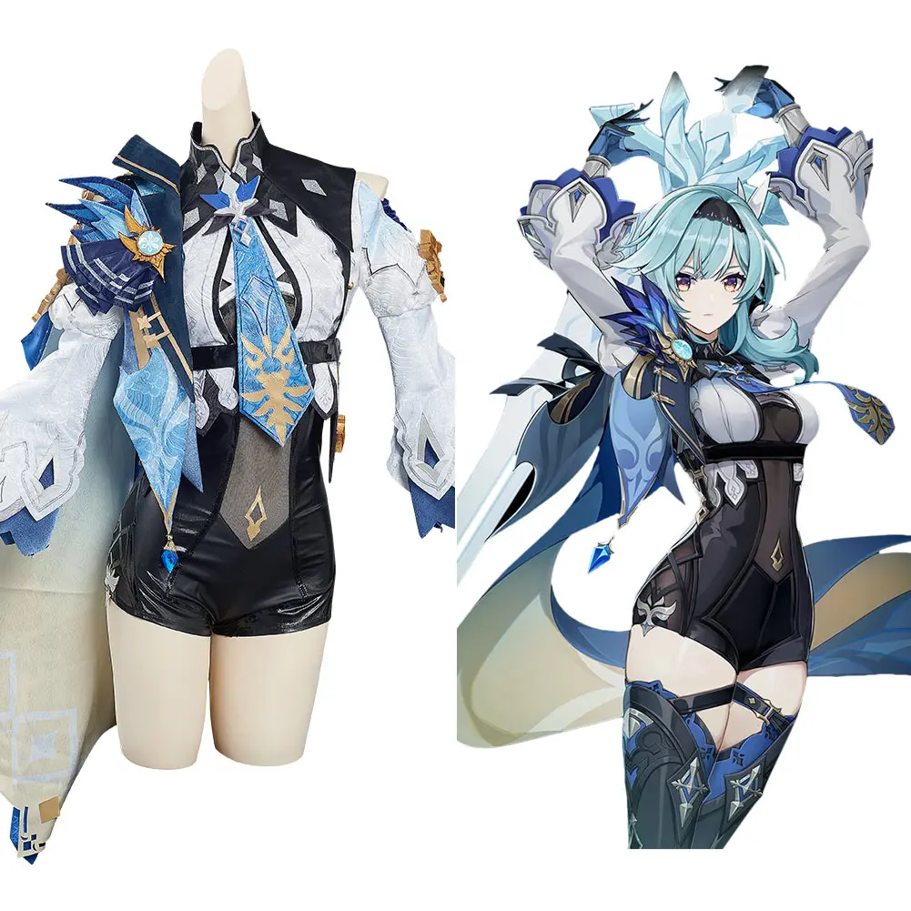 

Game Genshin Impact Eula Cosplay Costume Outfits Halloween Carnival Suit