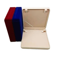 luxury jewelry velvet jewelry box long sweater chain pearl necklace packaging box accessories storage box