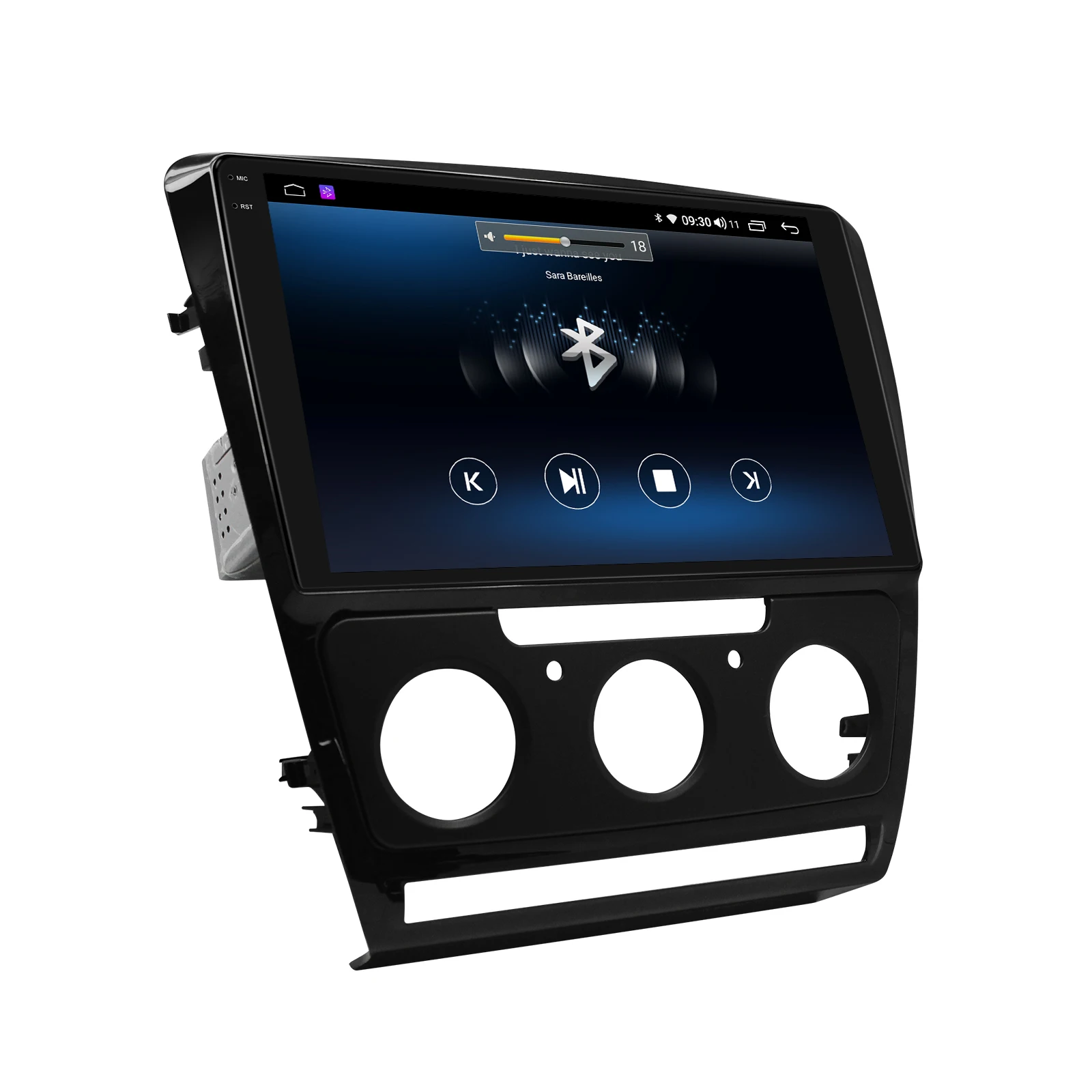 구매 10.1 인치 라디오 1 딘 안드로이드 10 차량용 멀티미디어 플레이어 무선 카플레이, 2009-2013 스코다 옥타비아 차량용 음악 시스템, 블루투스 포함