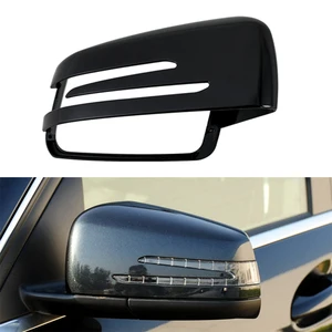 side mirror cap covers black for mercedes benz w176 w246 w212 w204 c117 x156 x204 w221 c218 a b c e s cla gla glk class free global shipping