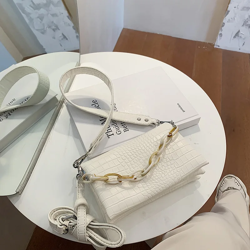 

Crocodile Pattern Bags for Women 2020 Luxury Handbags Designer Small Crossbody Bags Lady Travel Messenger Bag Summer Sac A Main