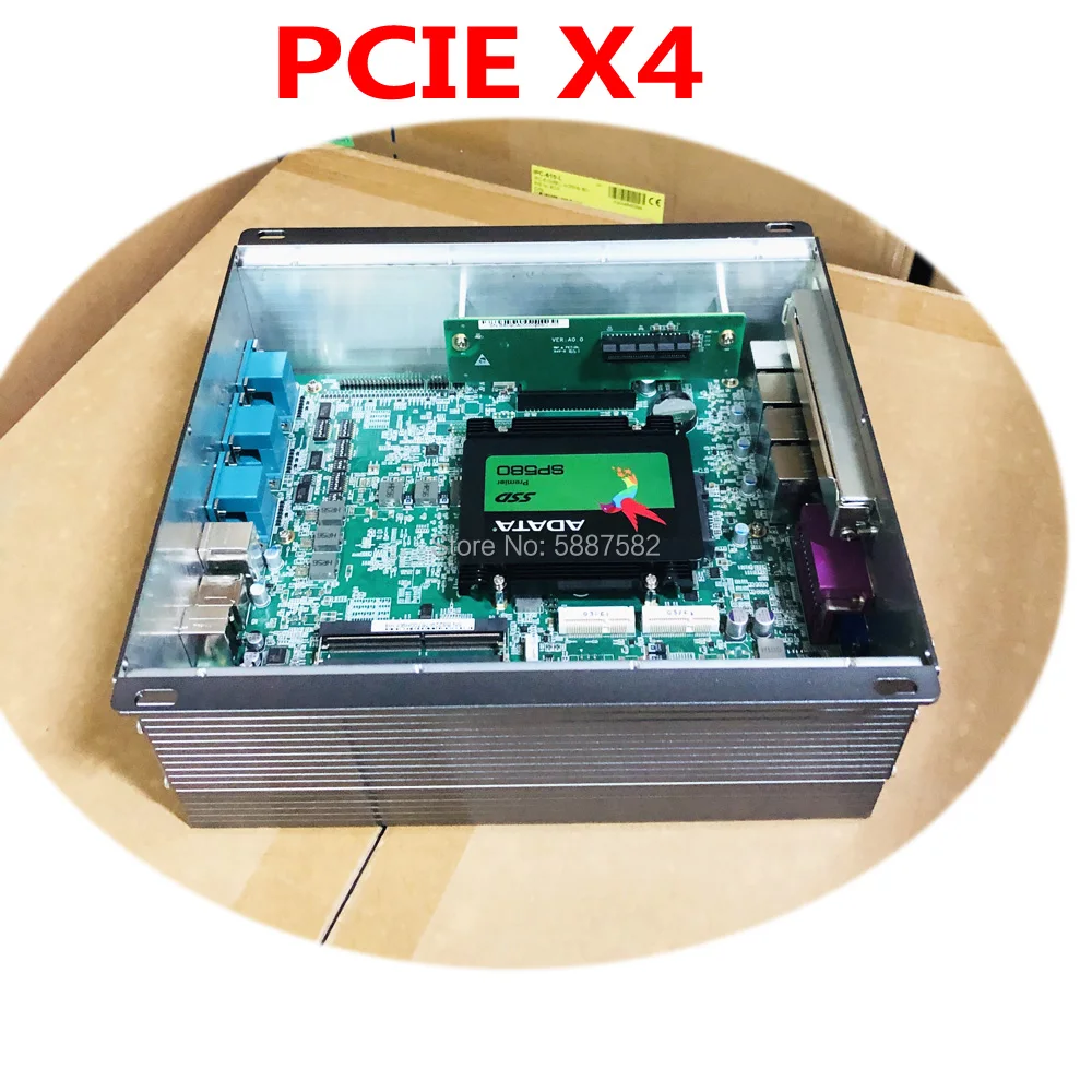 Промышленные IoT Edge Gateway Multi LAN 4RJ45 коробка ПК с сенсорным экраном i7-6700HQ Процессор 1 *