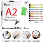 Мягкая магнитная доска Arc Angl A2, Размер 16,5x23,4 дюйма для холодильника, доска для сухого стирания, подарок, 8 ручек, 1 ластик, магнитная детская доска