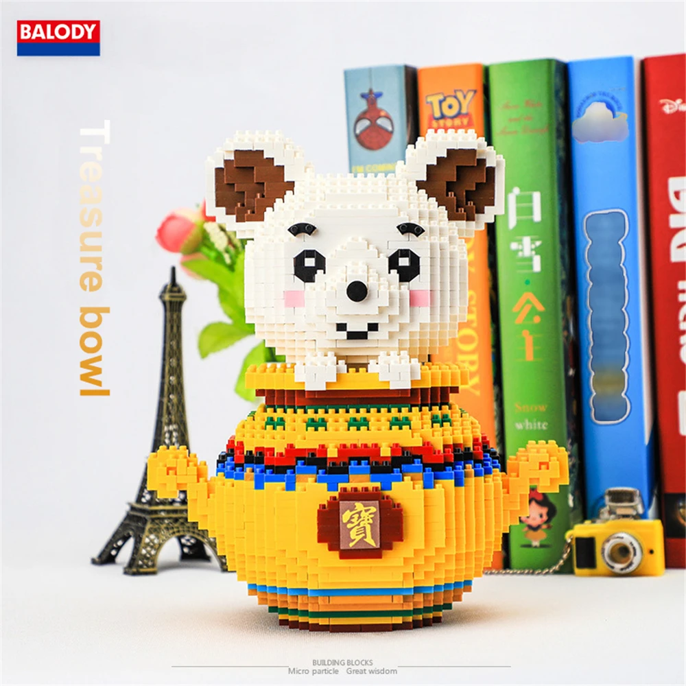 Набор моделей сокровищ китайского фольклора Balody 16162 микро мини-конструктор для