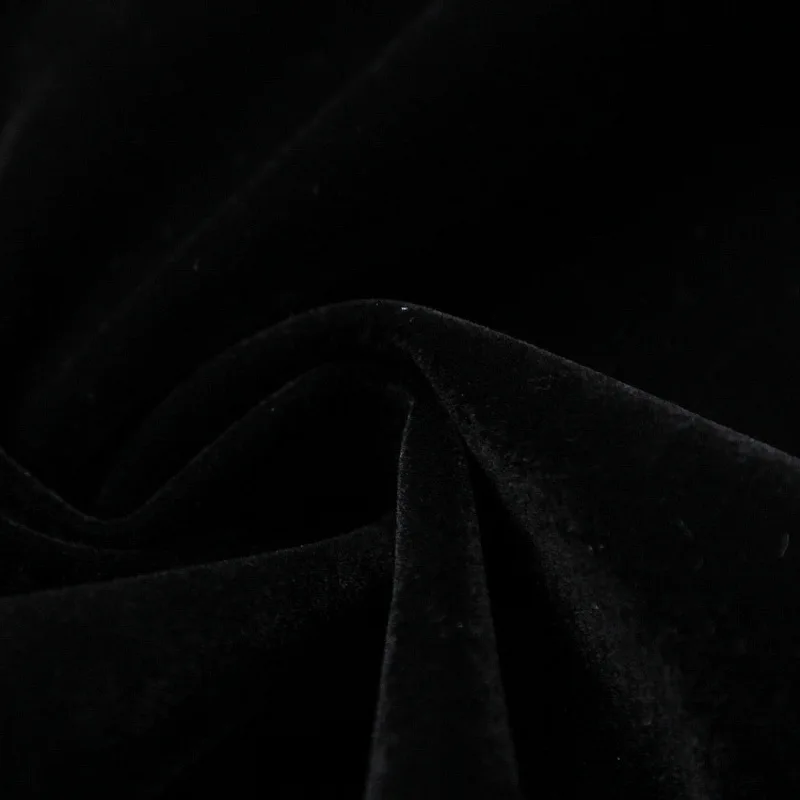 

Sweet Cute 2020 Spring Party Red Black High Quality Ladies Sexy Sher Mesh Velvet Patchwork Long Sleeve A-Line Dress